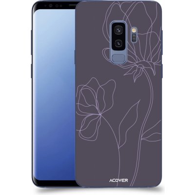 Pouzdro ACOVER Samsung Galaxy S9 Plus G965F s motivem Line Flower II