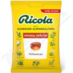 Ricola Kräuter original bylinné bonbóny original bez cukru 75 g