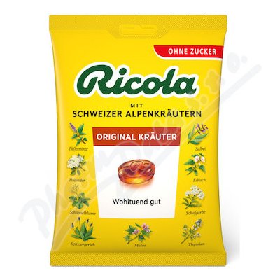 Ricola Kräuter original bylinné bonbóny original bez cukru 75 g – Hledejceny.cz