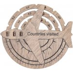 Enjoy the Wood Travel Tracker 3D Wooden World Map Terra – Hledejceny.cz