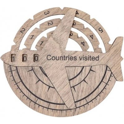 Enjoy the Wood Travel Tracker 3D Wooden World Map Terra – Hledejceny.cz