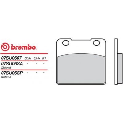 Přední brzdové destičky Brembo Suzuki 1100 GSX R 1986 - 1989 směs SA | Zboží Auto