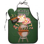 Forbyt Zástěra a chňapka Grill party zelená – Hledejceny.cz