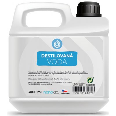 Nanolab Destilovaná voda 3 l – Hledejceny.cz