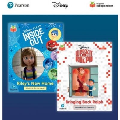 Pearson Bug Club Disney Year 2 Pack D, including Purple and White book band readers; Inside Out: Rileys New Home, Wreck-It Ralph: Bringing Back Ralph – Zboží Mobilmania