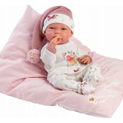 Llorens 73880 NEW BORN DĚVČÁTKO- realistická miminko s celovinylovým tělem 40 cm