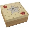 Úložný box Morex Dřevěná krabička s hvězdou D0415