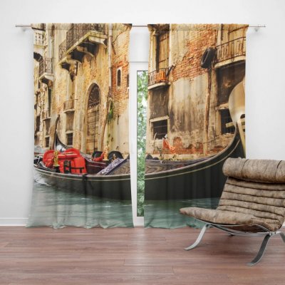 Sablio Závěs Benátky 2: 2ks 140x250cm – Hledejceny.cz