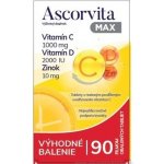 Ascorvita MAX Vitamin C + Vitamin D + Zinek 90 tablet – Hledejceny.cz