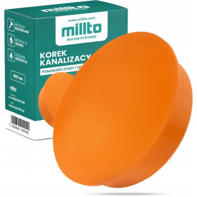 Hydraulická záslepka Millto PP 400 mm oranžová – Hledejceny.cz
