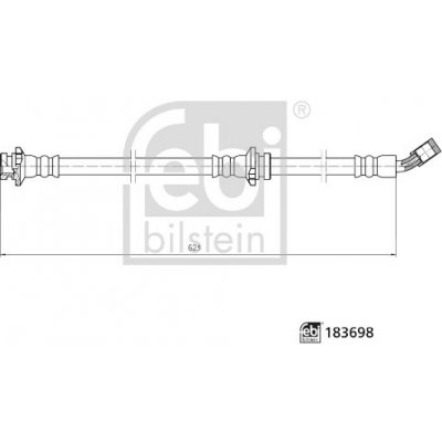 183698 FEBI BILSTEIN Brzdová hadice | Zboží Auto
