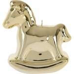 H&L Houpací koník 6cm, zlatý, dekorace – Hledejceny.cz