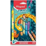 Maped Pastelky Jumbo Jungle Fever trojhranné 863700 12 ks – Zboží Živě