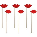 Partydeco rty (ústa, pusinky) 6 ks - rekvizity do fotobudky na svatební focení – Hledejceny.cz