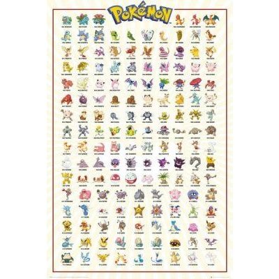 Plakát Pokemon - Kanto 151 (7) – Zboží Mobilmania
