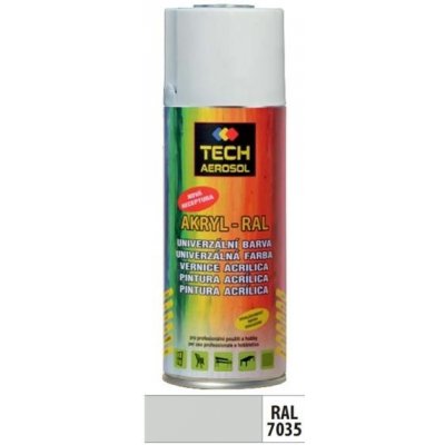 Tech Aerosol akrylová barva ve spreji 400 ml RAL7035 šedá – Zbozi.Blesk.cz