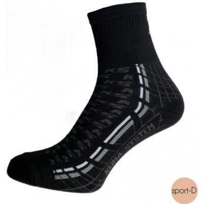 Pondy KS-Lite 550 středně vysoké funkční ponožky černé