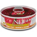 N&D Cat QUINOA Adult Herring & Coconut 80 g – Hledejceny.cz