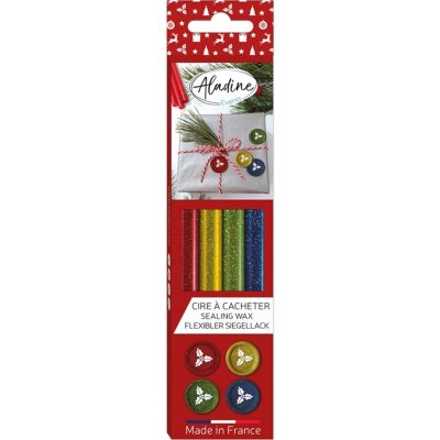 Aladine Pečetní vosk 4 ks třpytivý mix – Zboží Dáma
