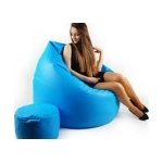 AGAMI Hruška XXXL s podnožníkem Tyrkysový AGA242255 – Zboží Dáma