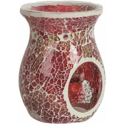 Aromatize mozaiková aroma lampa na čajovou svíčku červeno zlatá – Zbozi.Blesk.cz