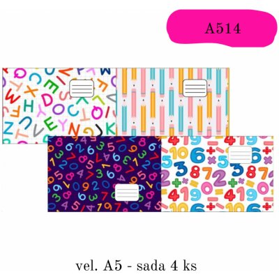 Obaly na sešity A5 A514 – Zboží Mobilmania