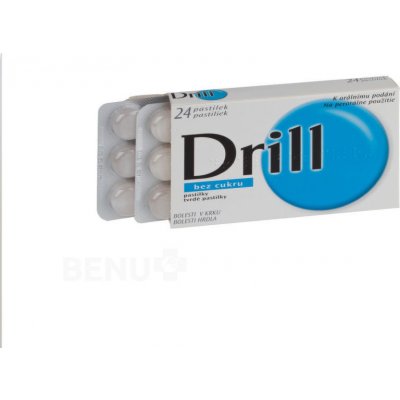 Drill bez cukru pastilky 3 mg/0,2 mg pas. 24