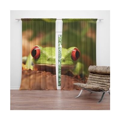 Sablio Závěs Zelená žába: 2ks 140x250cm – Hledejceny.cz