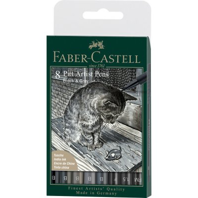 Faber-Castell 167171 Pitt Artist Pen Brush Manga Kaoiro 167168 sada 6 ks – Zboží Živě