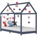 PETROMILA Rám dětské postele šedý masivní borové dřevo – Sleviste.cz