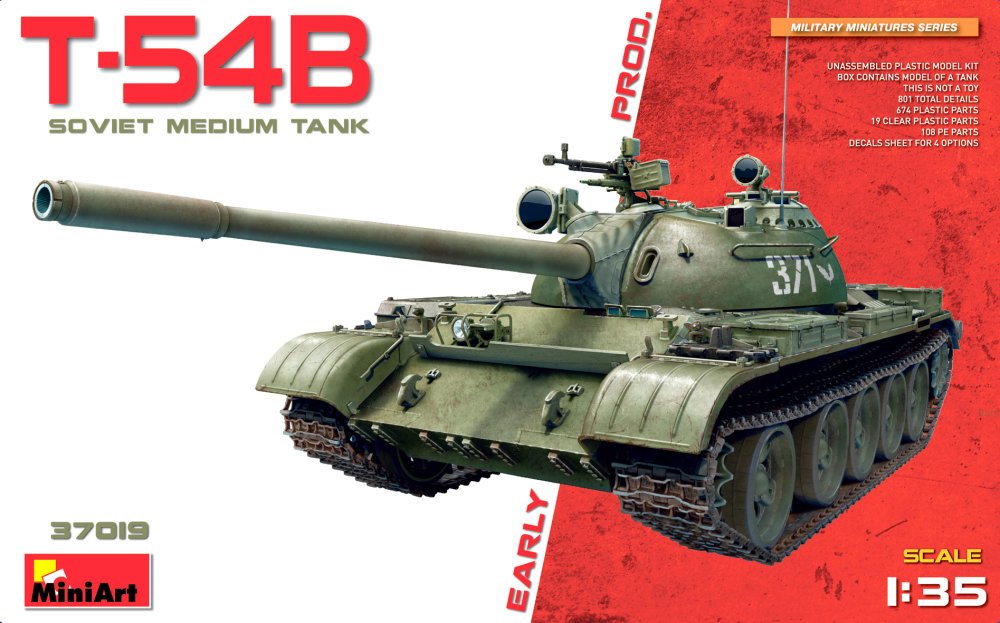 MiniArt Soviet Medium Tank T-54B Early Production Interior Kit 1:35 |  Srovnanicen.cz