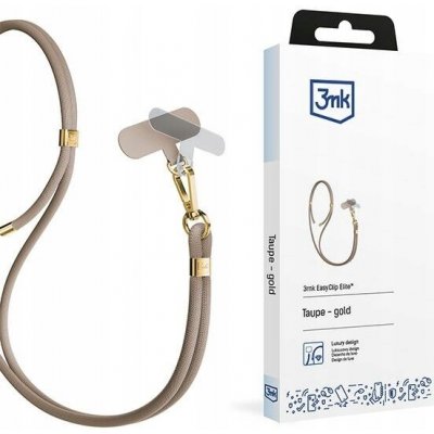 Béžové nastavitelné pouzdro na krk pro telefon/smartphone 3mk EasyClip Elite – Zboží Živě