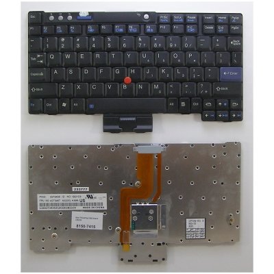česká klávesnice IBM Lenovo ThinkPad X60 X61 černá US/CZ přelepky