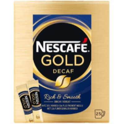 Nescafé Gold decaf sticks káva instantní bezkofeinová porce 50 g – Zbozi.Blesk.cz