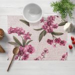 Biante Bavlněné prostírání Sandra SA-635 Růžovofialové orchideje na bílém 30x40 cm – Zboží Dáma