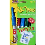 Foukací fixy na textil Centropen 1539 sada 5 ks – Sleviste.cz