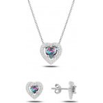 Olivie stříbrná sada MYSTIC TOPAZ SRDCE 5224 – Sleviste.cz