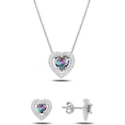 Olivie stříbrná sada MYSTIC TOPAZ SRDCE 5224 – Sleviste.cz