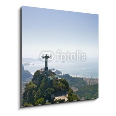 Obraz 1D - 50 x 50 cm - Dramatic Aerial view of Rio De Janeiro Dramatický letecký pohled na Rio De Janeiro – Zbozi.Blesk.cz
