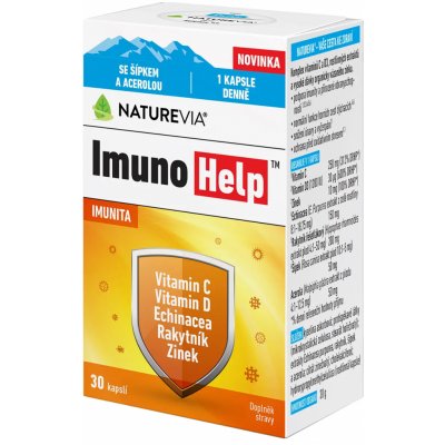 Swiss NatureVia ImunoHelp 30 kapslí – Hledejceny.cz