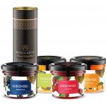 HoneyMix Dárková sada medů Borůvka, meruňka, jahoda a citrón-máta 4x140 g – Hledejceny.cz