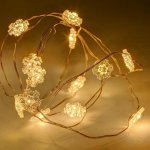 DecoLED DecoLED LED světelný řetěz na baterie vločky teplá bílá 20 diod 2,3 m – Hledejceny.cz