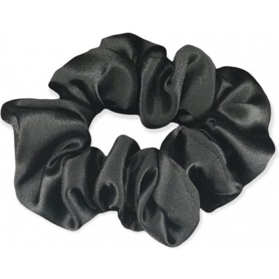 Hedvábná gumička na vlasy classic 100% hedvábí černá – Sleviste.cz
