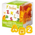 Vykrajovátka abeceda a číslice 36ks 2x1,6cm Decora – Sleviste.cz