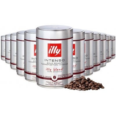 Illy Intenso Dark zrnková 12 x 250 g – Hledejceny.cz