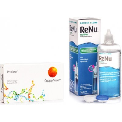 Cooper Vision Proclear Compatibles Sphere 6 čoček + ReNu MultiPlus 360 ml s pouzdrem – Hledejceny.cz