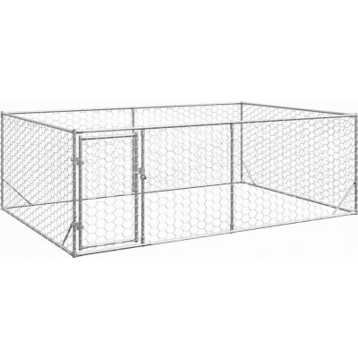vidaXL Venkovní psí bouda s dveřmi 300 x 200 x 100 cm pozinkovaná ocel – Zboží Dáma vidaXL Venkovní psí bouda s dveřmi 300 x 200 x 100 cm pozinkovaná ocel – Zboží Dáma