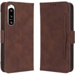 VSECHNONAMOBIL 53365 SLOT Peněženkový obal pro Sony Xperia 5 IV hnědý – Zboží Živě