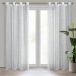 EUROFIRANY ZÁCLONA NA KROUŽCÍCH REVA 140X250 CM VZOROVANÁ – Hledejceny.cz