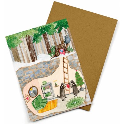 ePiPí Vánoční blahopřání - Jezevci – Zboží Dáma